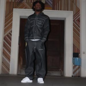 Never stop praying double denim